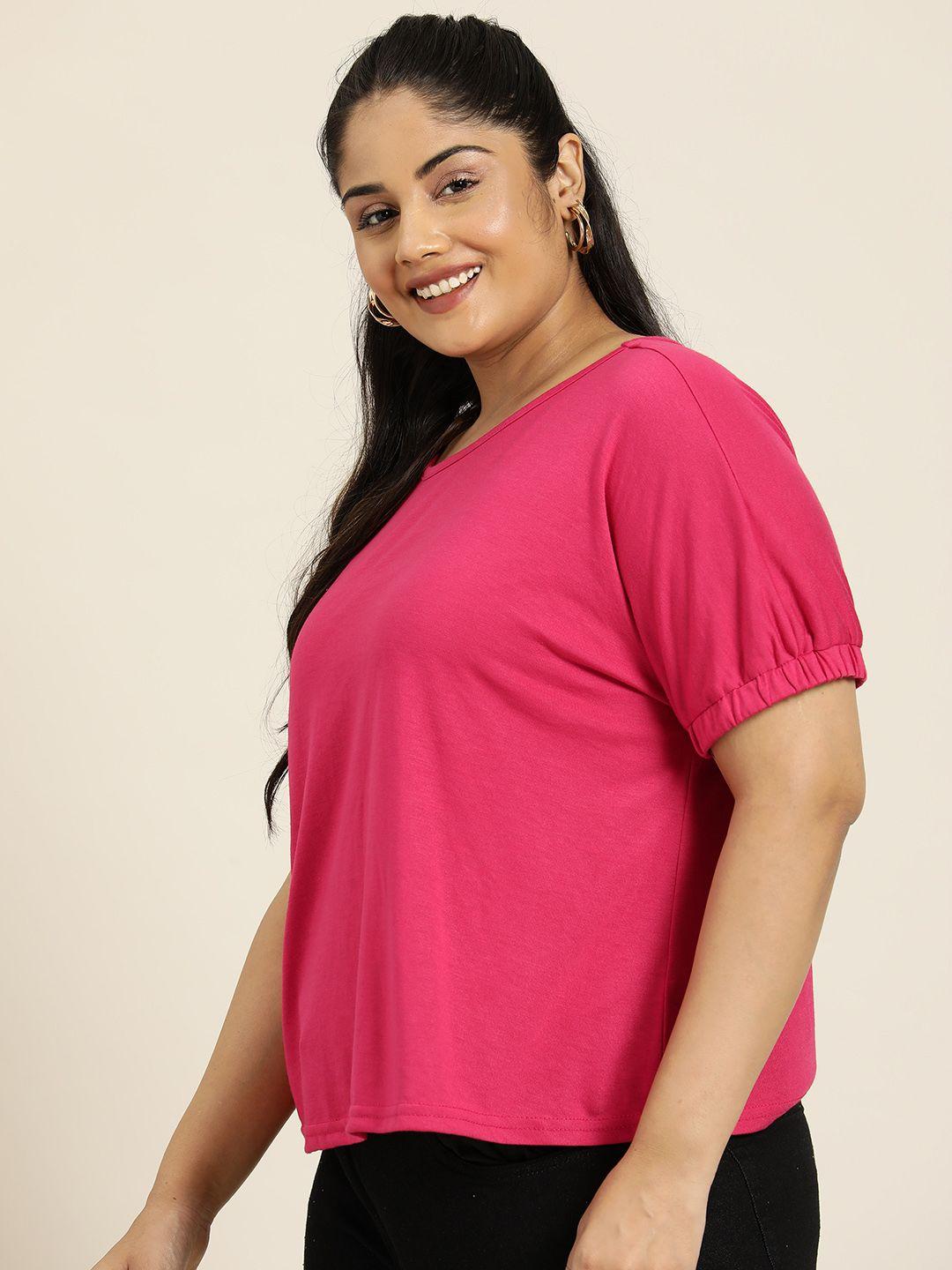 sztori plus size extended sleeves knitted top
