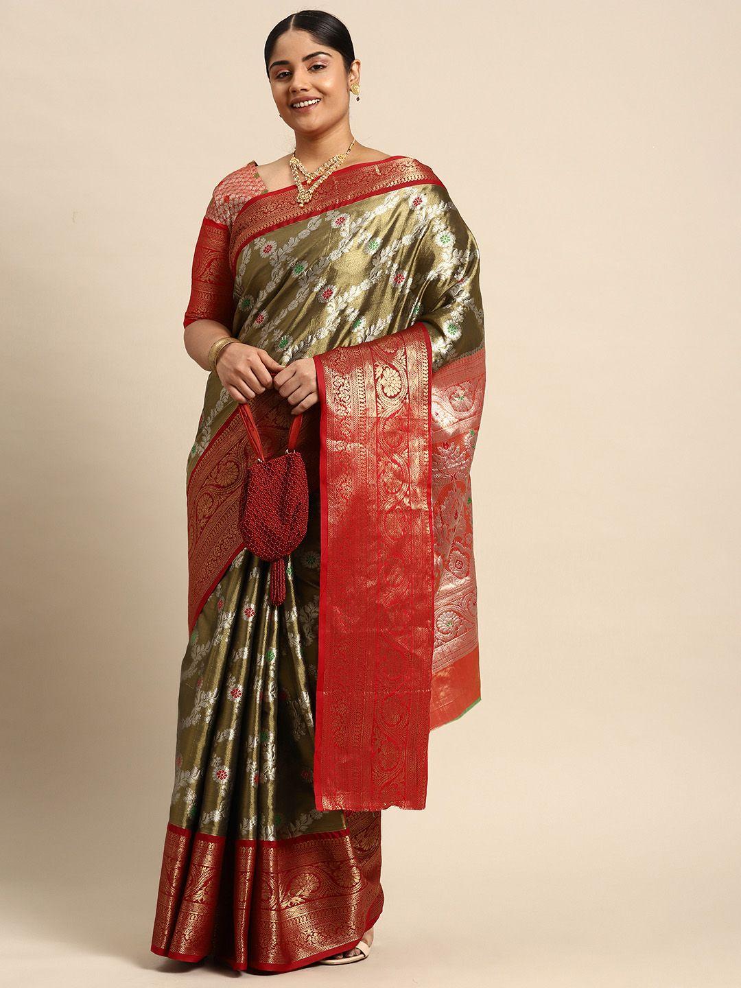 sztori woven design ethnic motifs zari banarasi saree