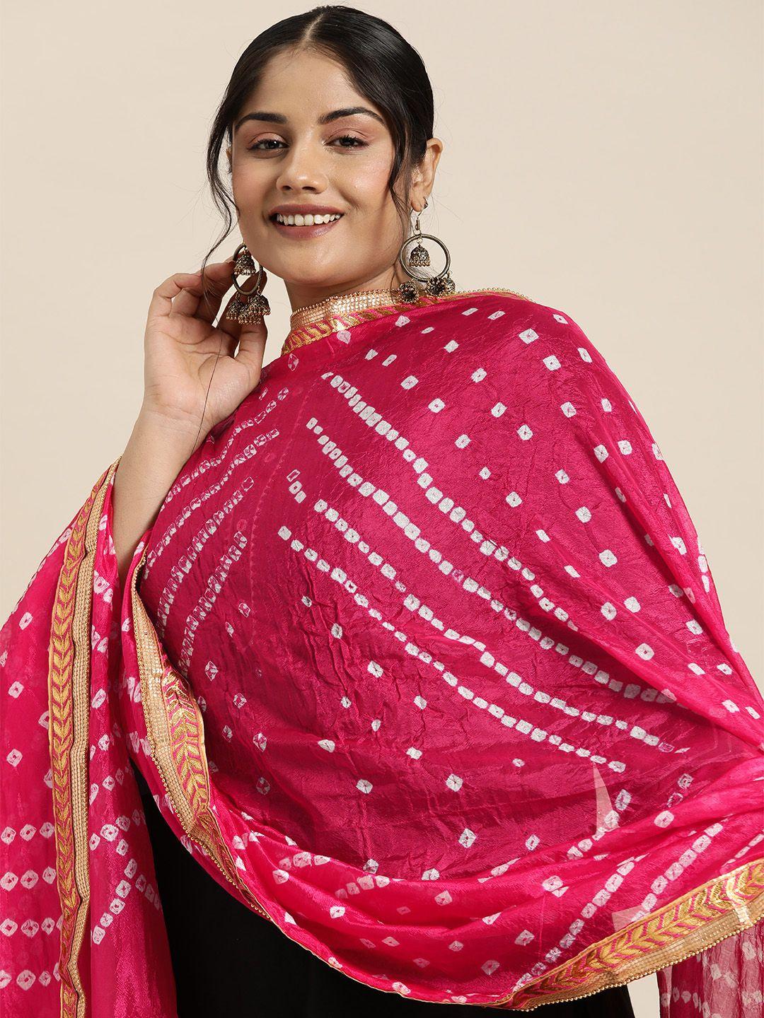 sztori bandhani printed dupatta