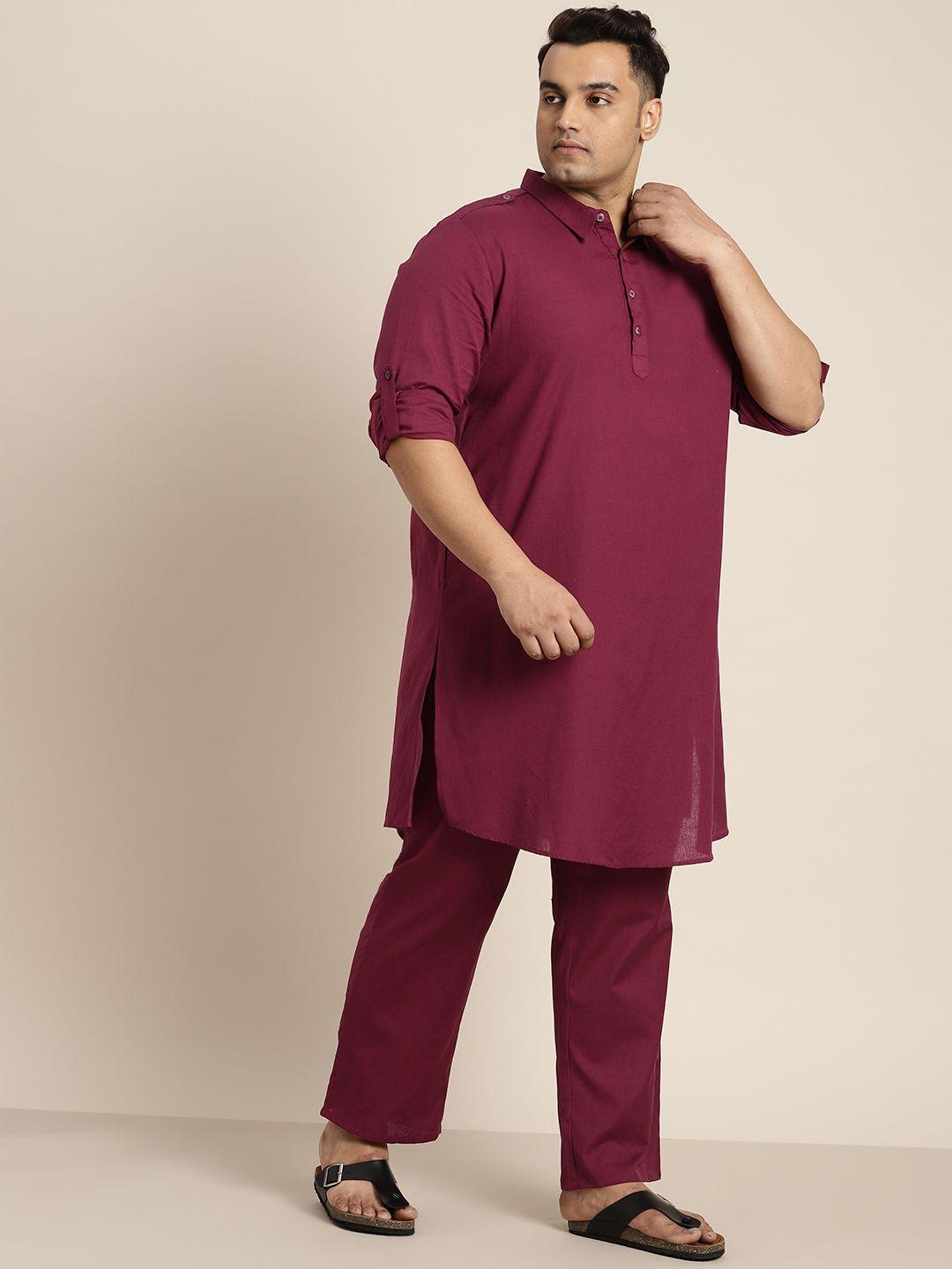 sztori men plus size kurta with trousers