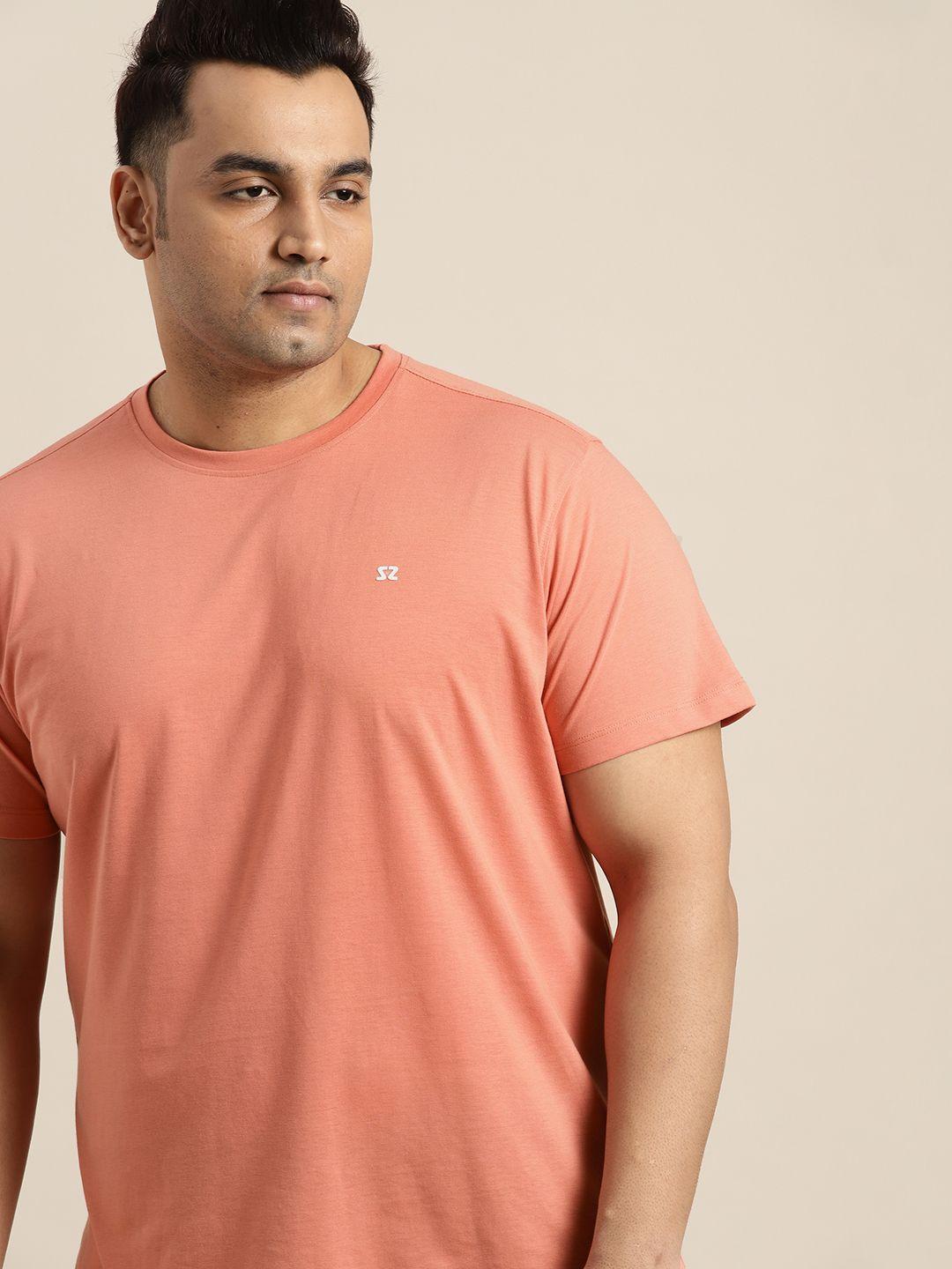 sztori men plus size solid t-shirt