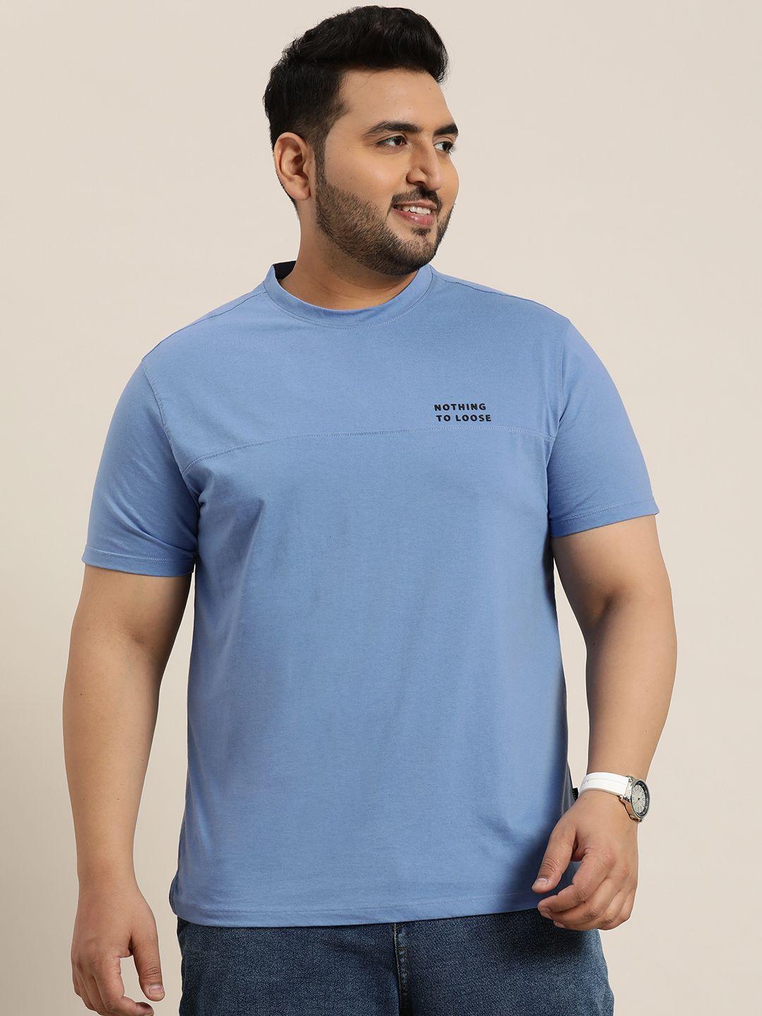 sztori men plus size solid t-shirt