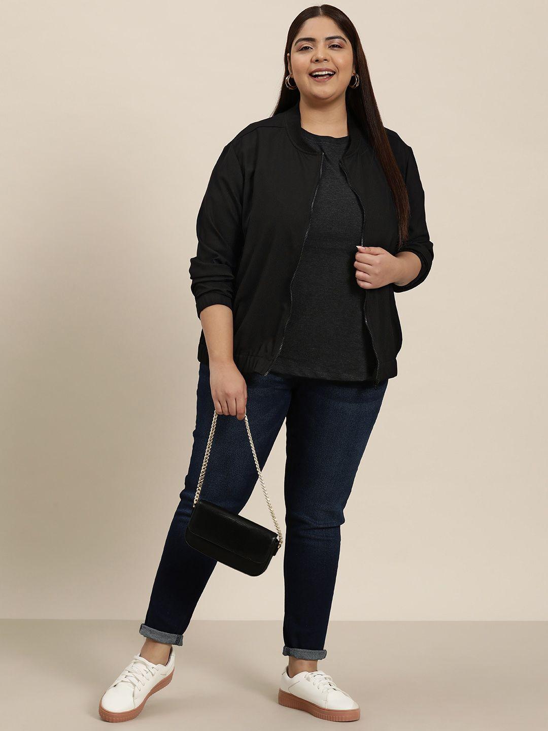 sztori plus size bomber jacket