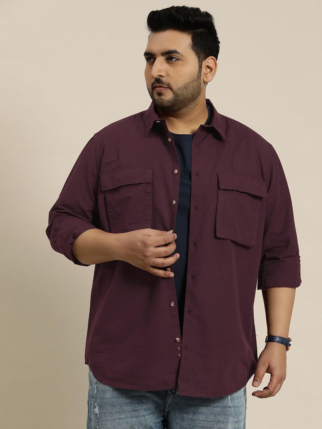 sztori plus size box pocket detail casual shirt