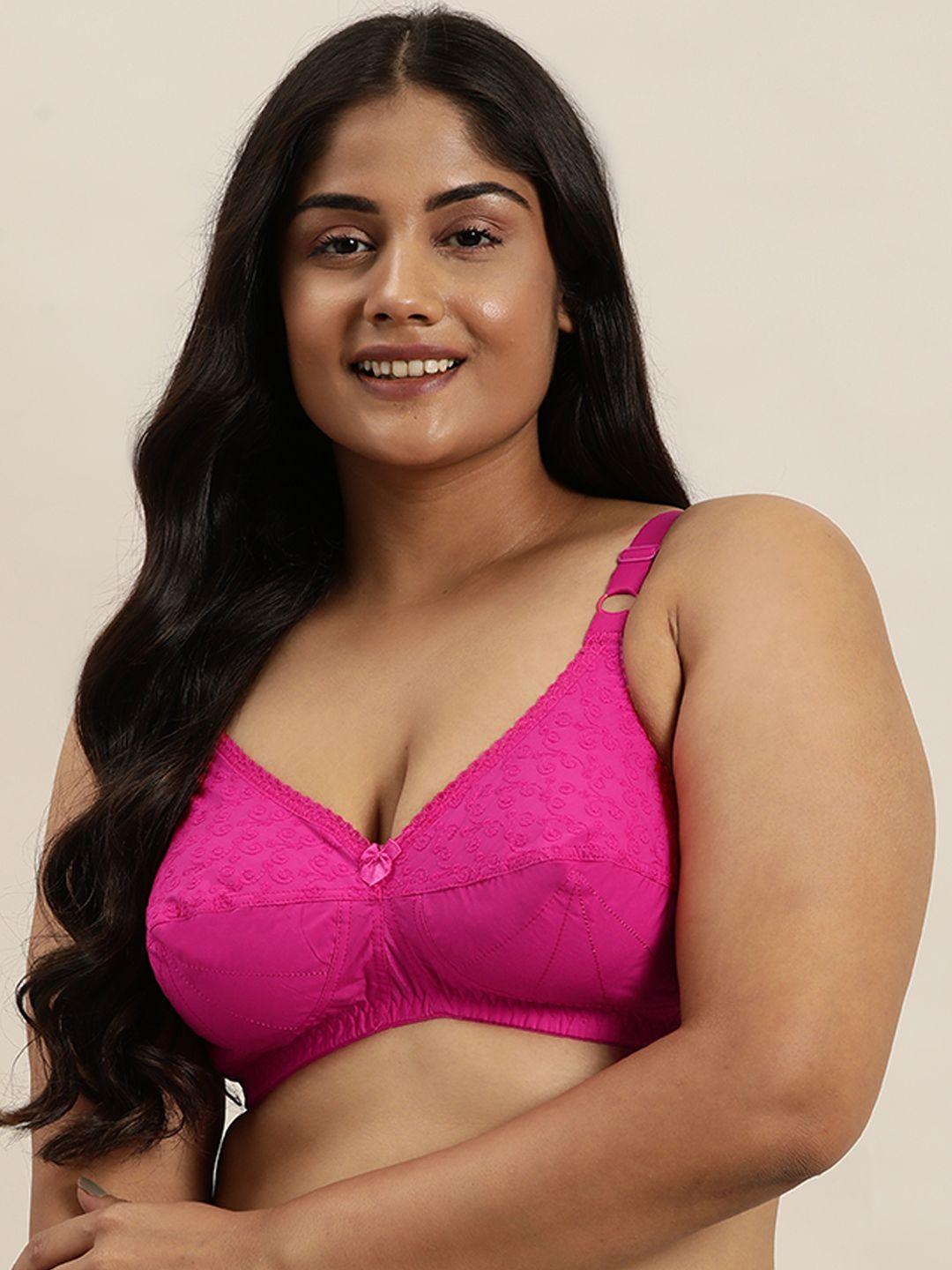 sztori plus size embroidered everyday bra