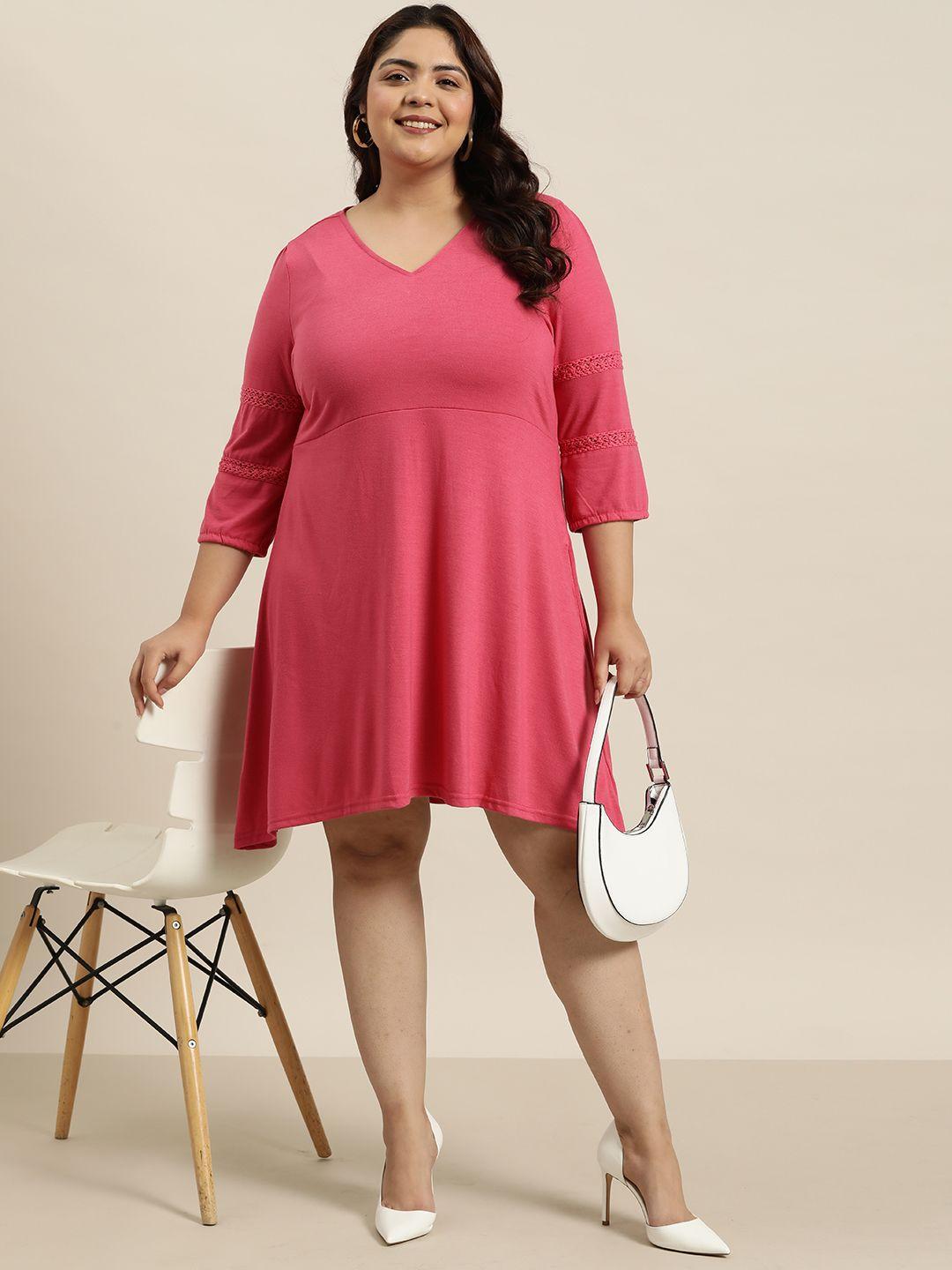 sztori plus size fit & flare dress