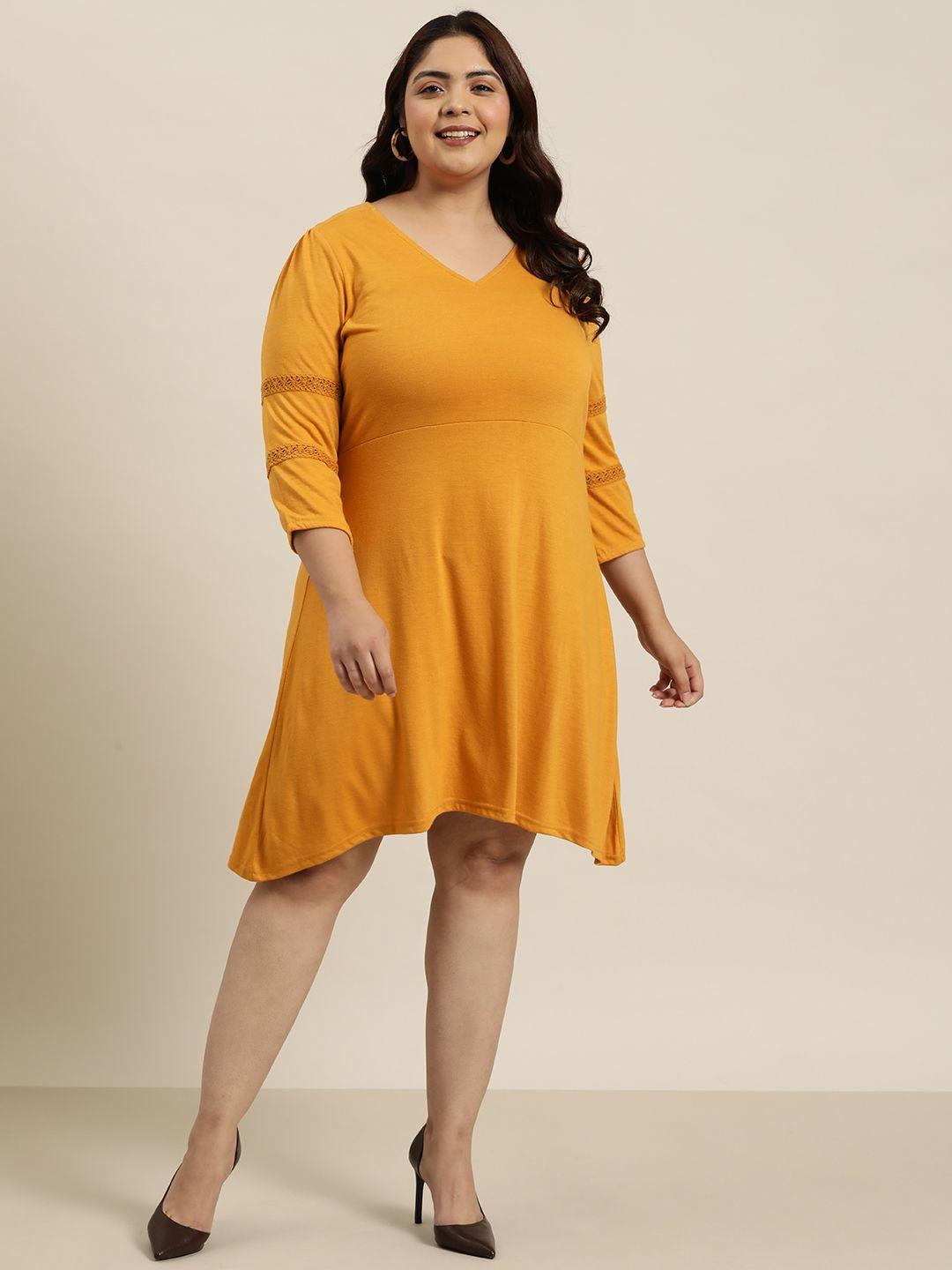 sztori plus size fit & flare dress