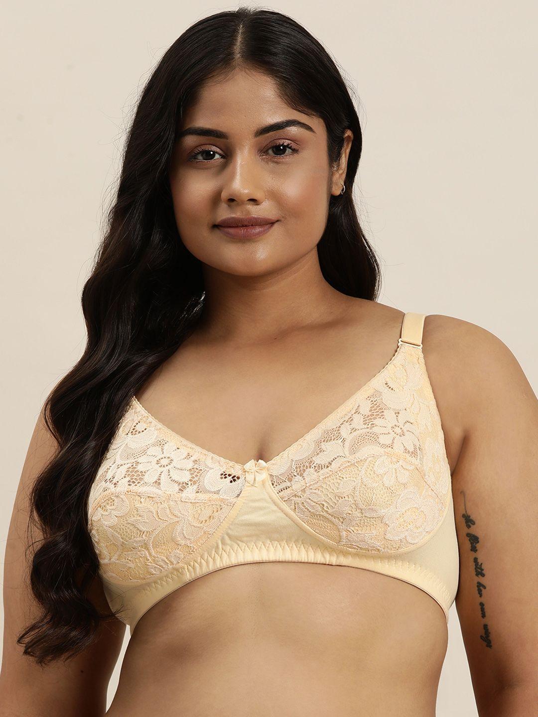 sztori plus size floral medium coverage bra