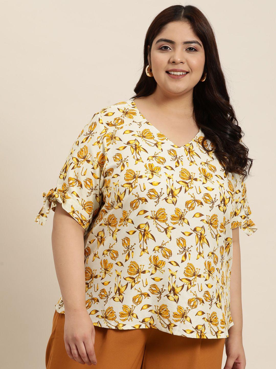 sztori plus size floral print top