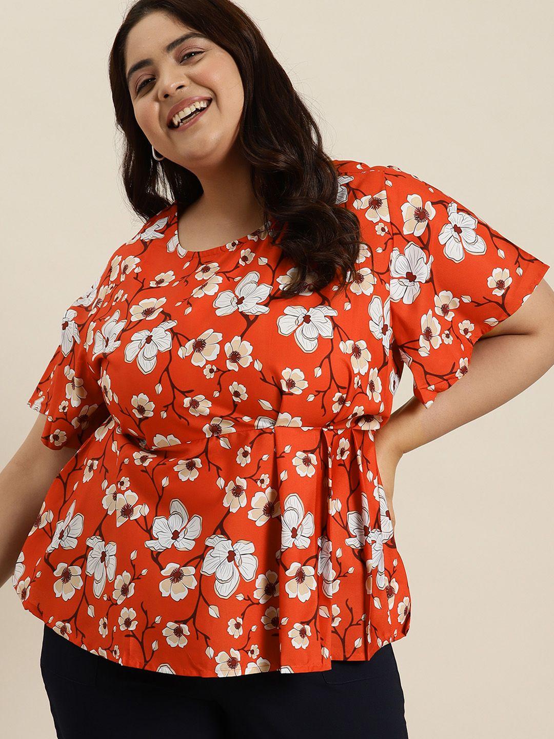 sztori plus size floral print top