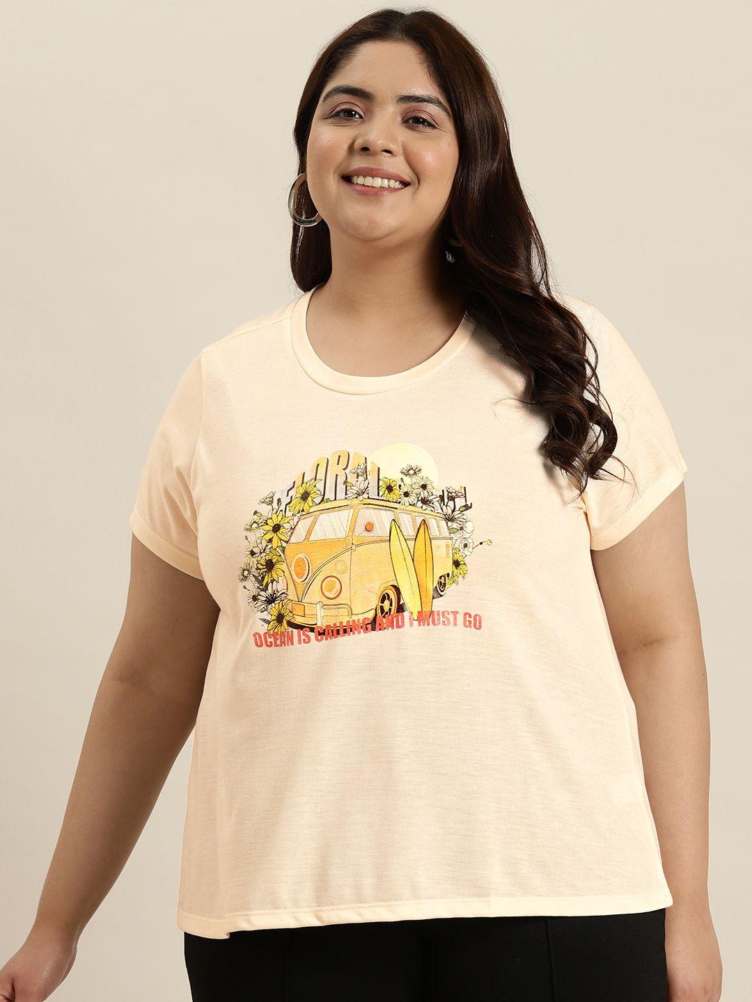 sztori plus size graphic print t-shirt