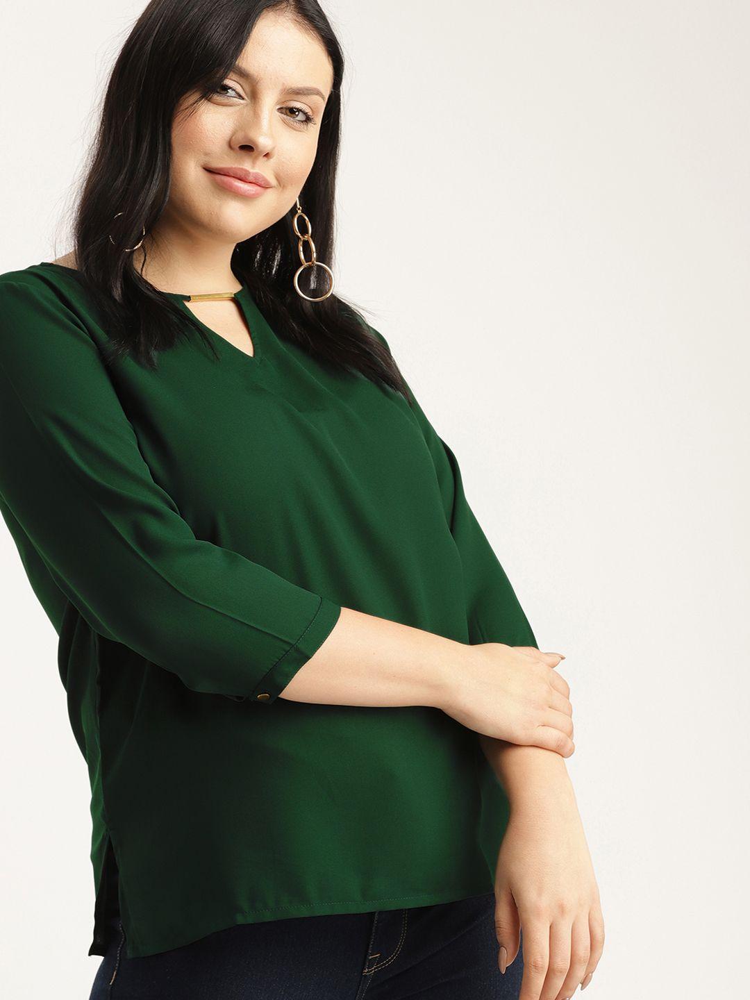 sztori plus size green top