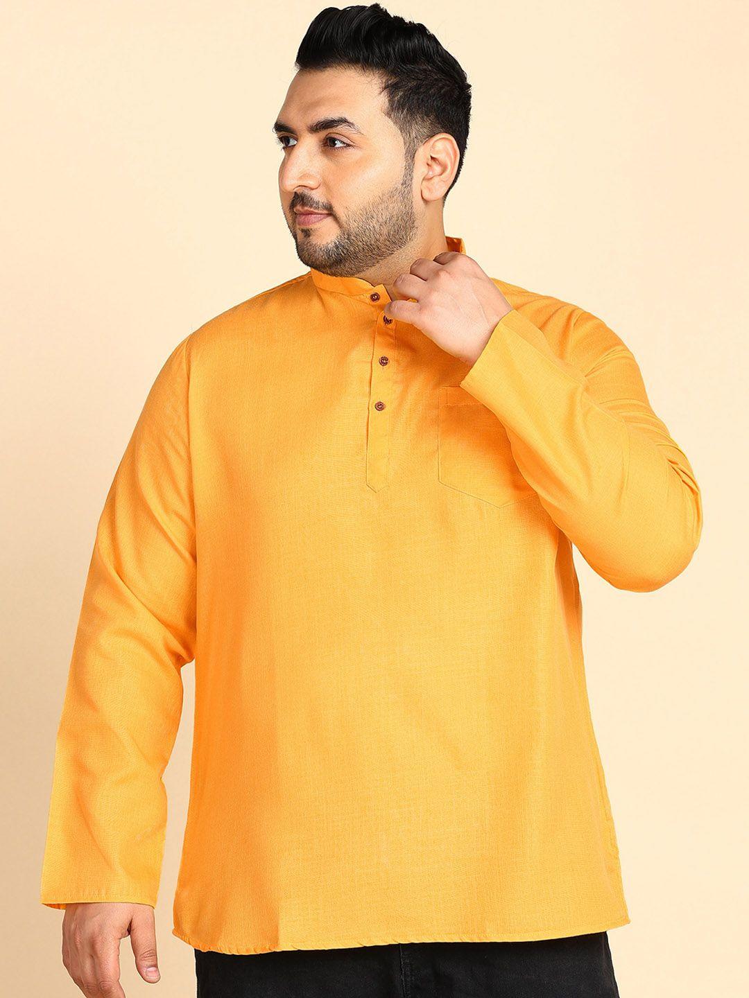 sztori plus size mandarin collar short kurta