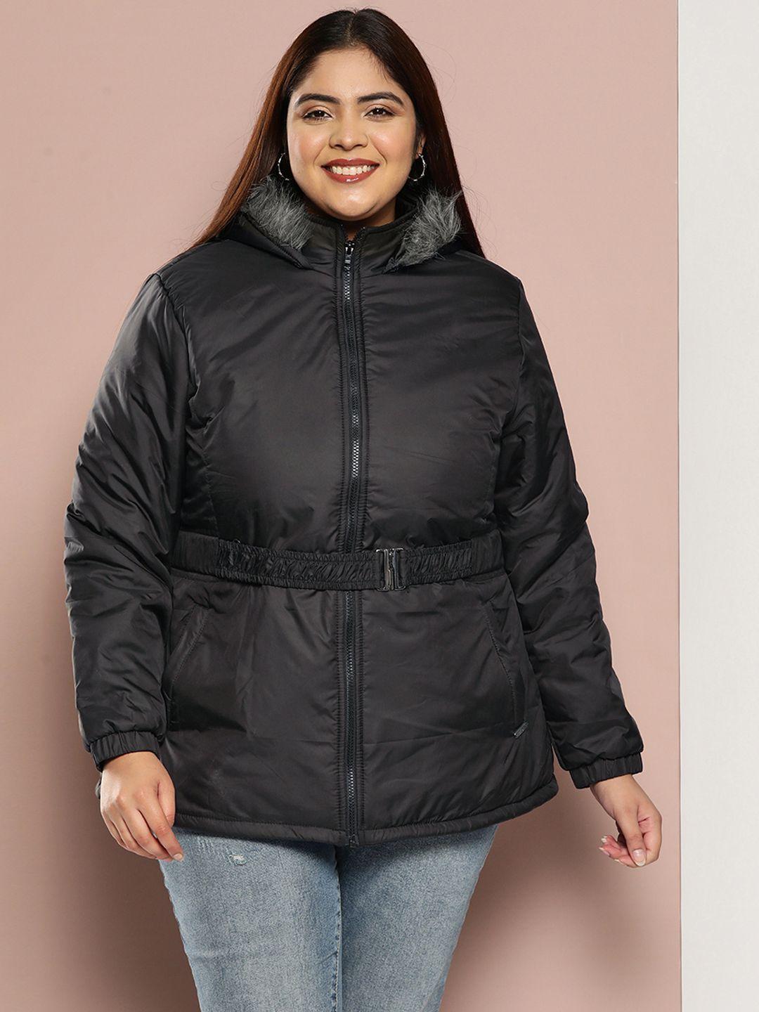 sztori plus size parka hooded jacket