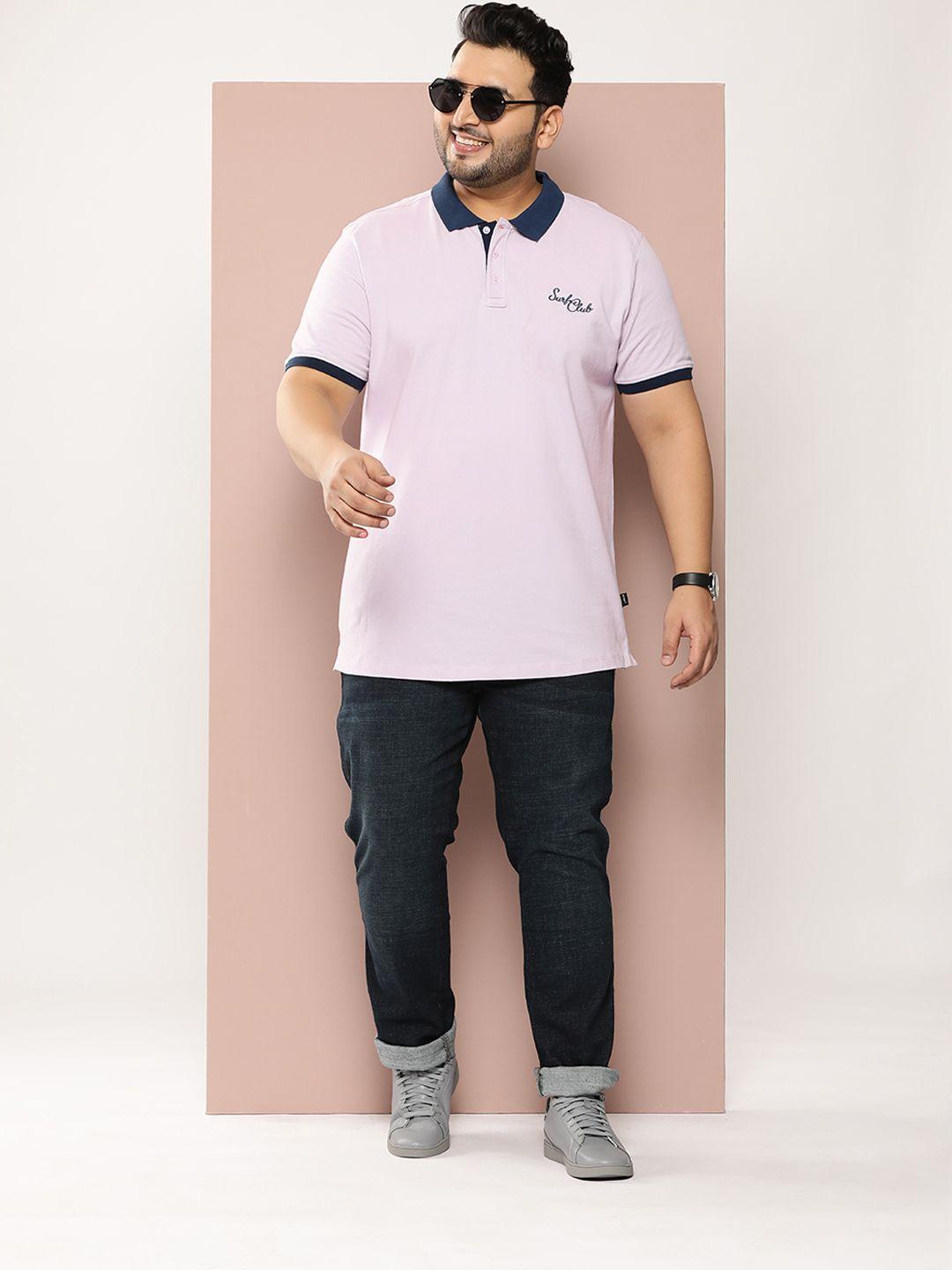 sztori plus size polo collar pure cotton t-shirt