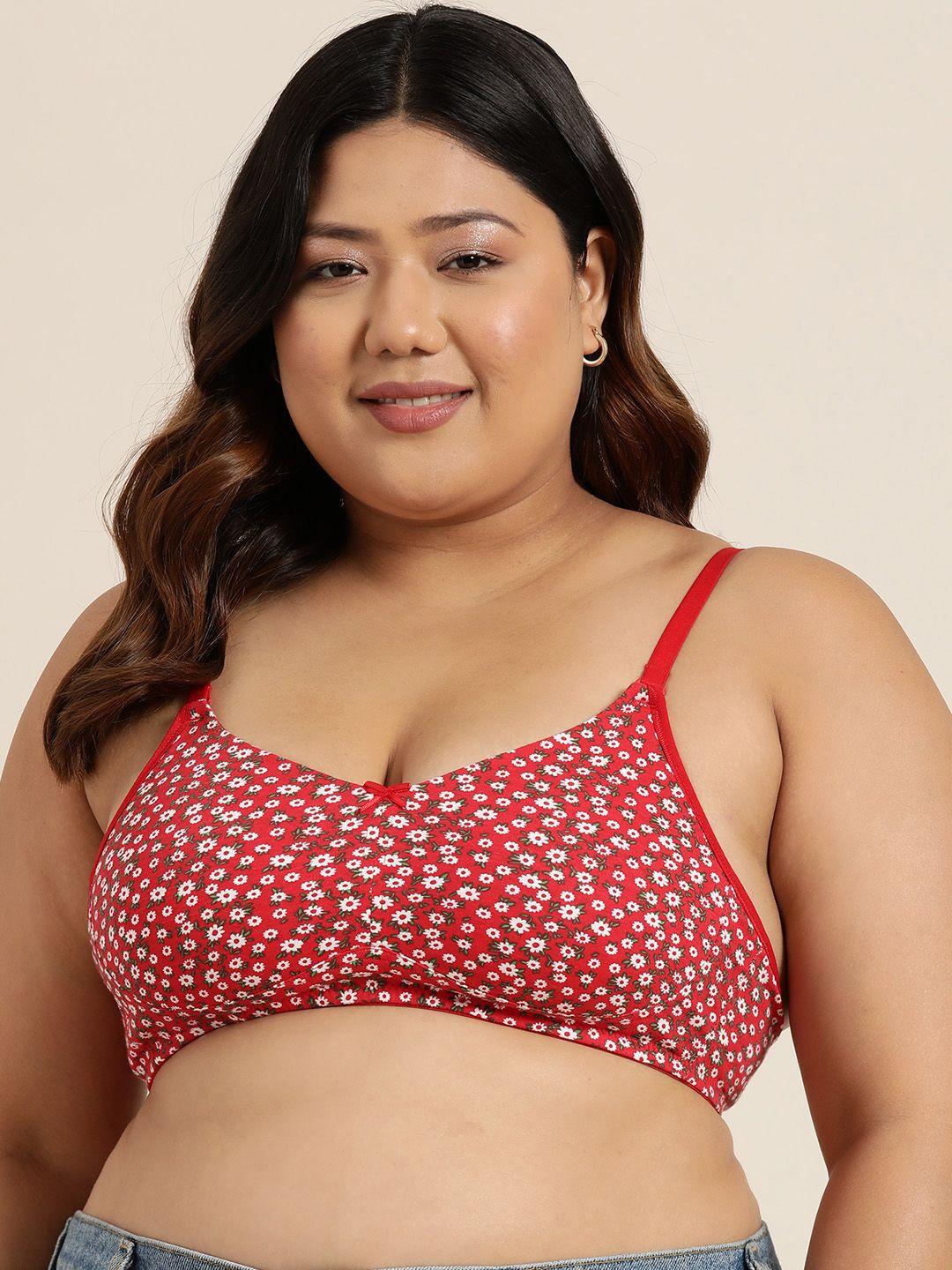 sztori plus size printed bra