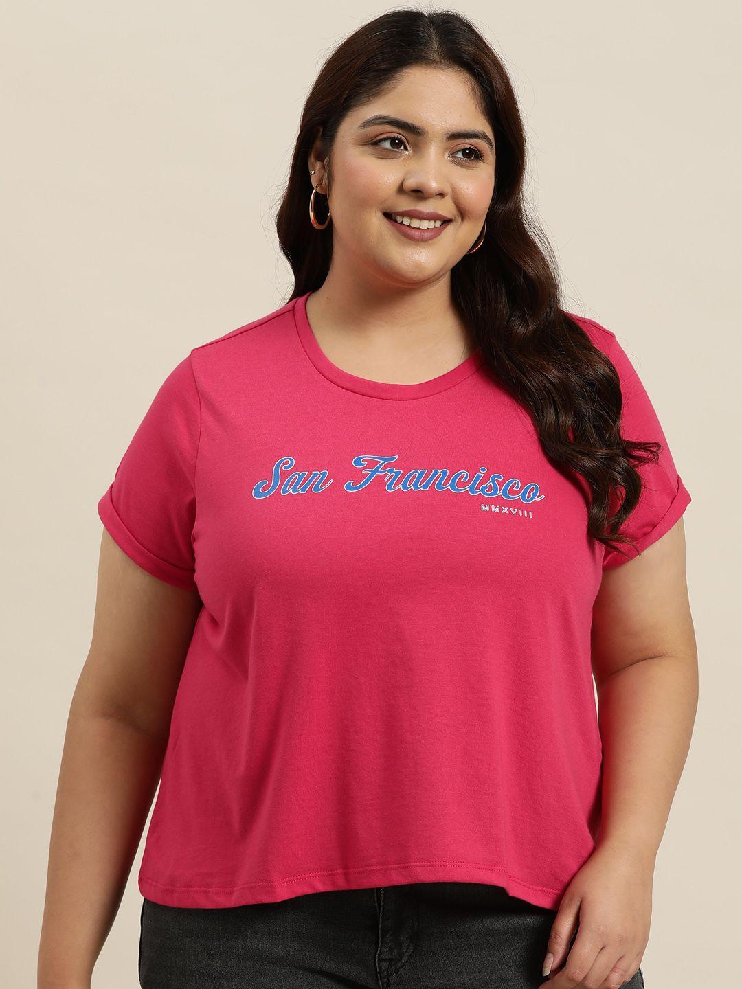 sztori plus size printed t-shirt