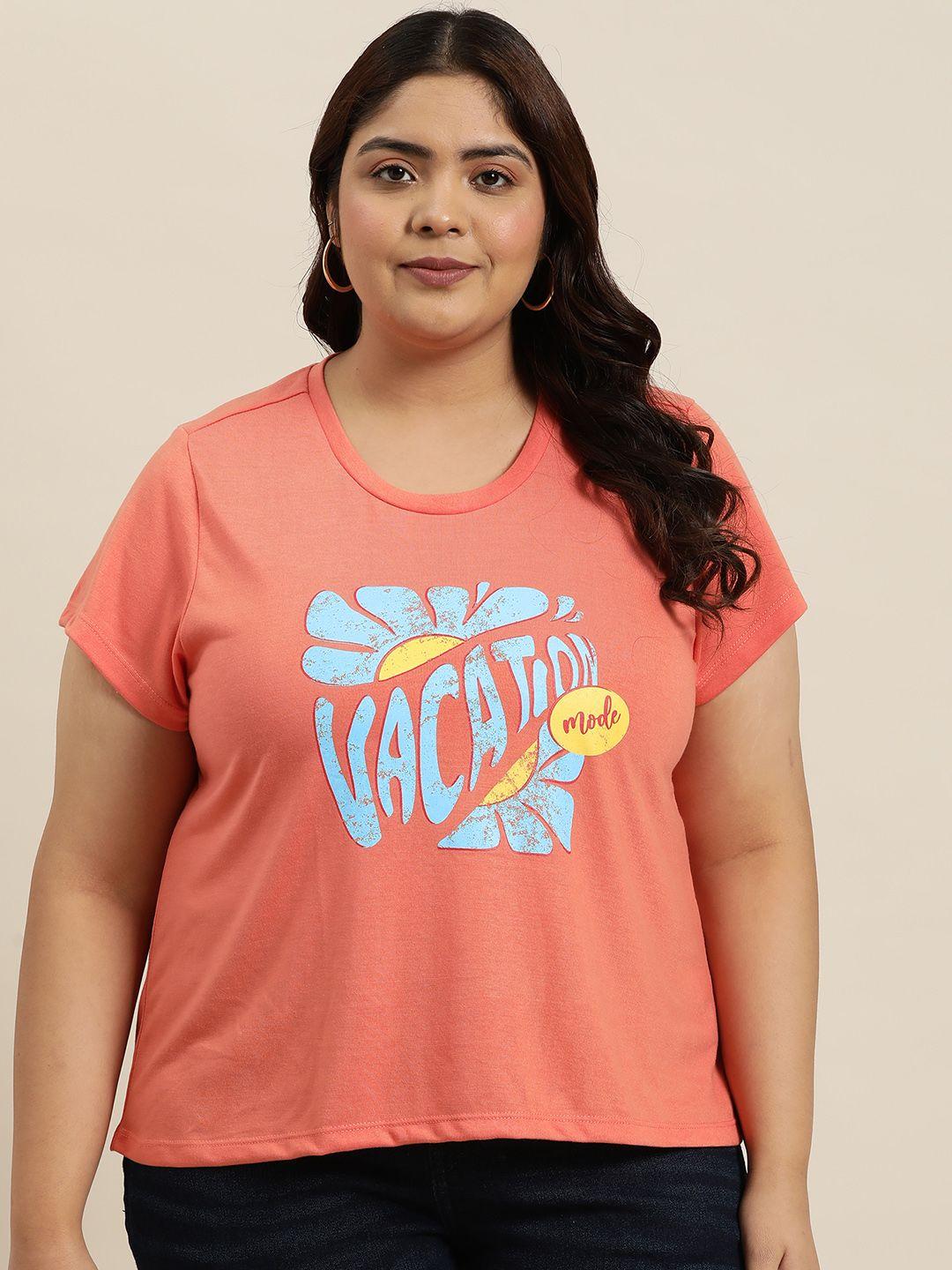 sztori plus size printed t-shirt