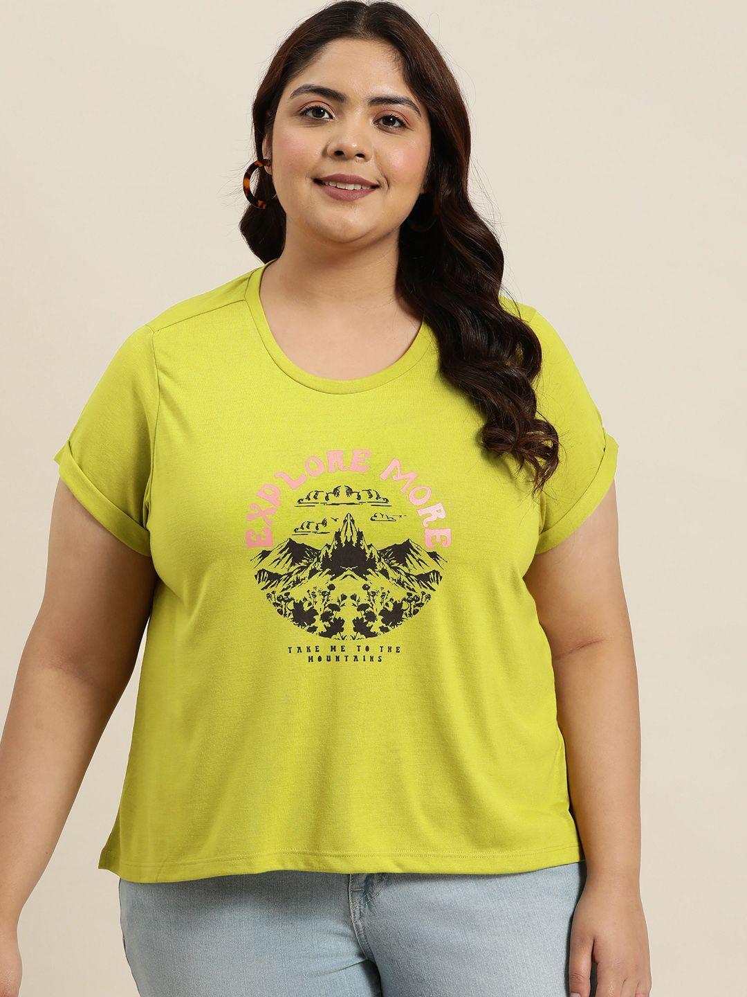 sztori plus size printed t-shirt