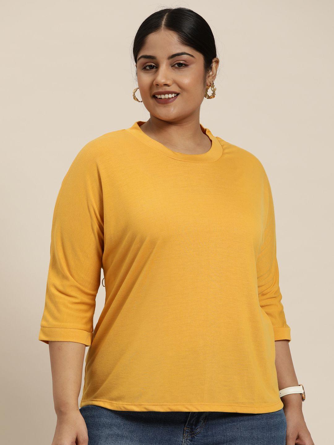 sztori plus size solid t-shirt