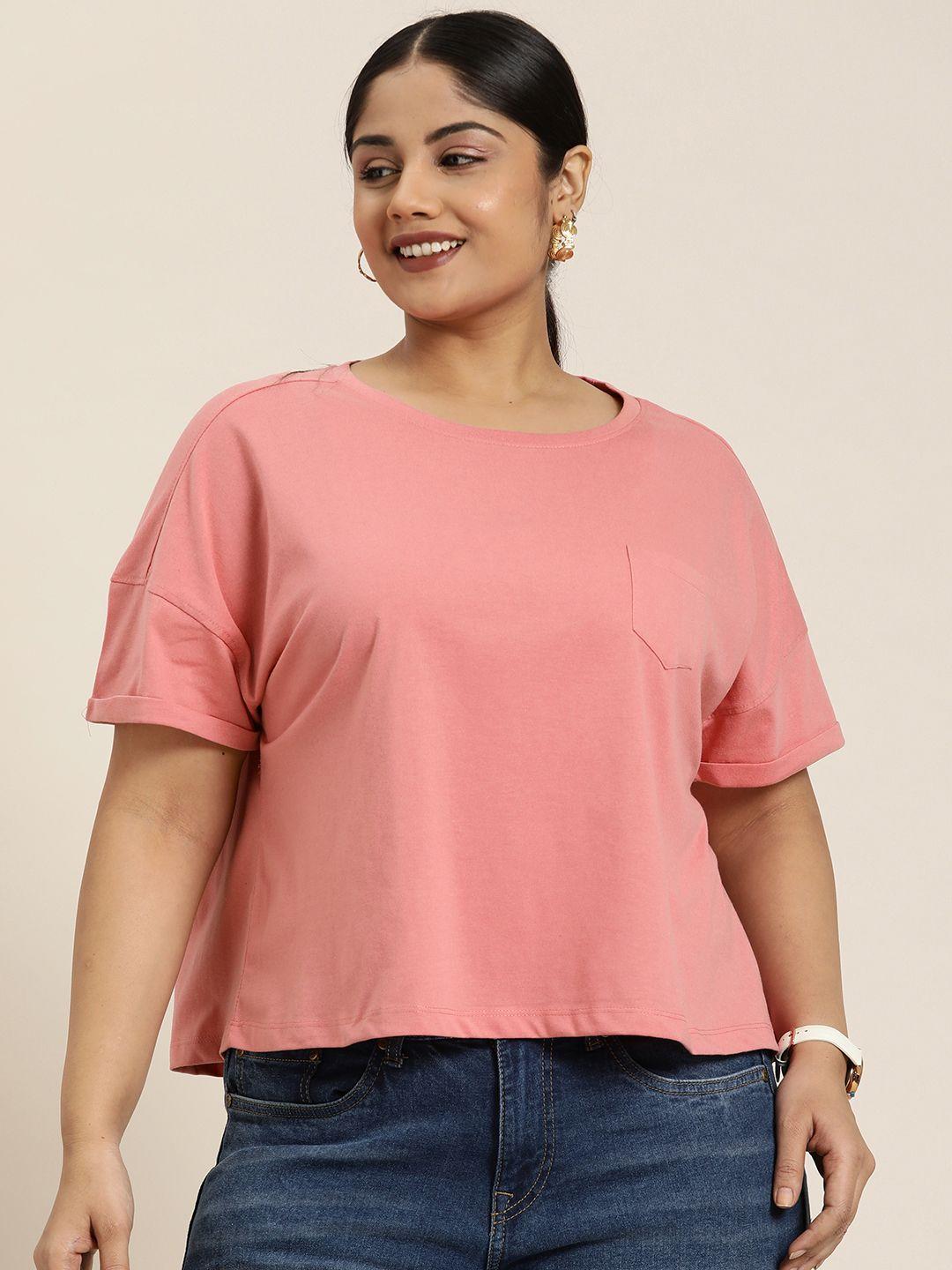 sztori plus size solid t-shirt