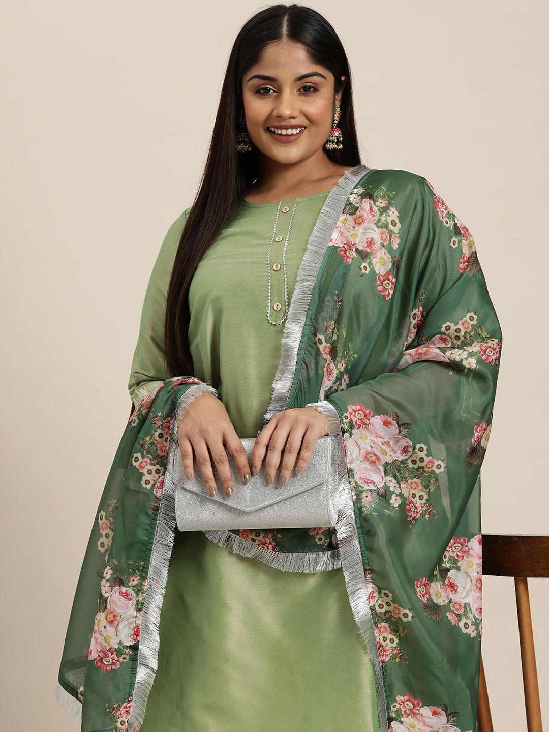 sztori printed organza dupatta