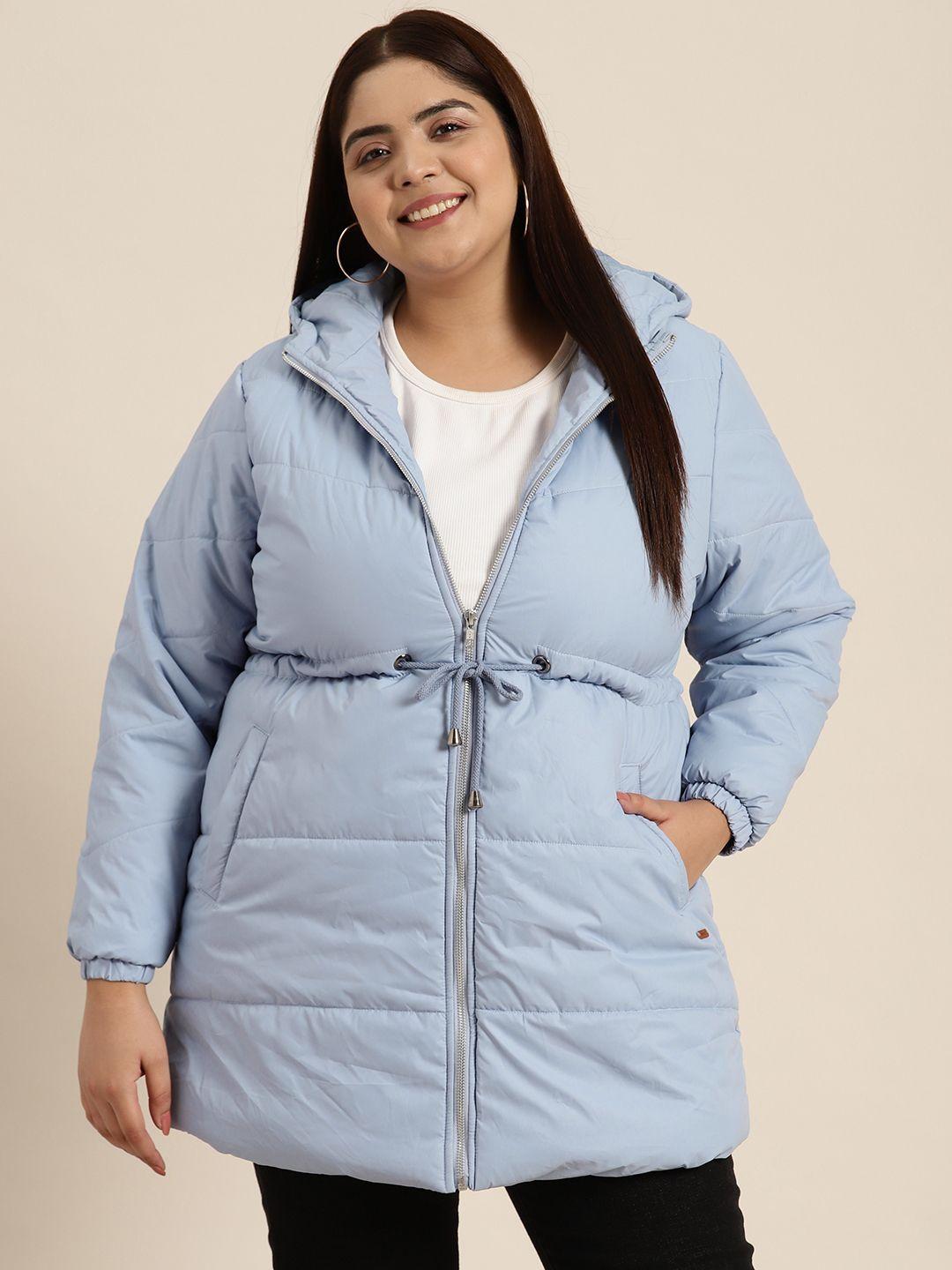 sztori women plus size longline puffer jacket