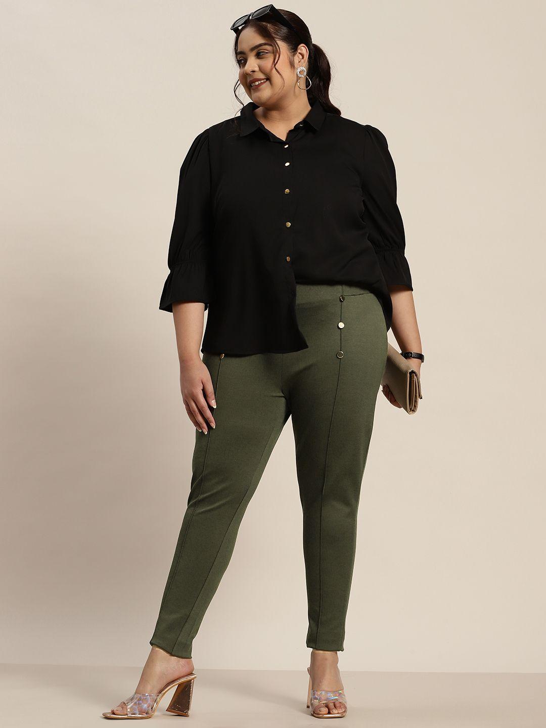 sztori women plus size panelled jeggings