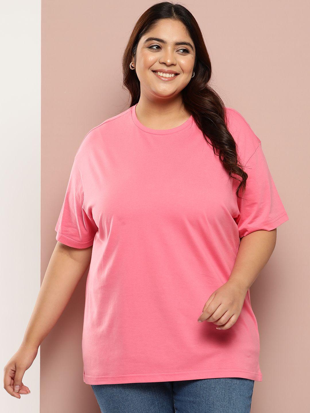 sztori women plus size solid longline t-shirt