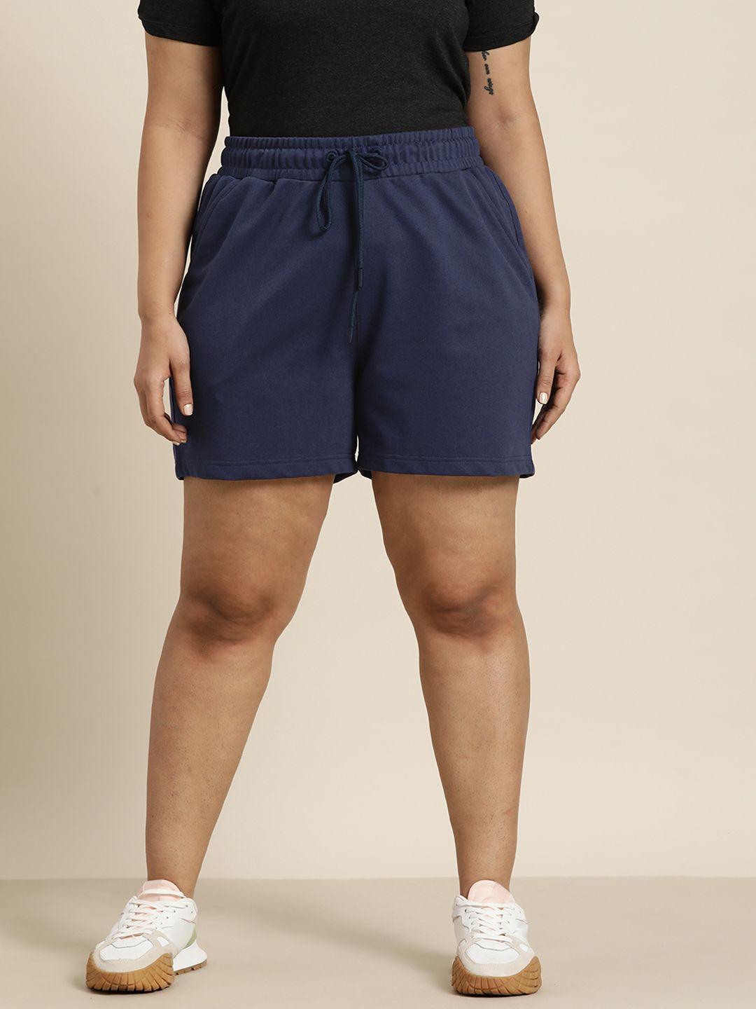 sztori women plus size solid shorts