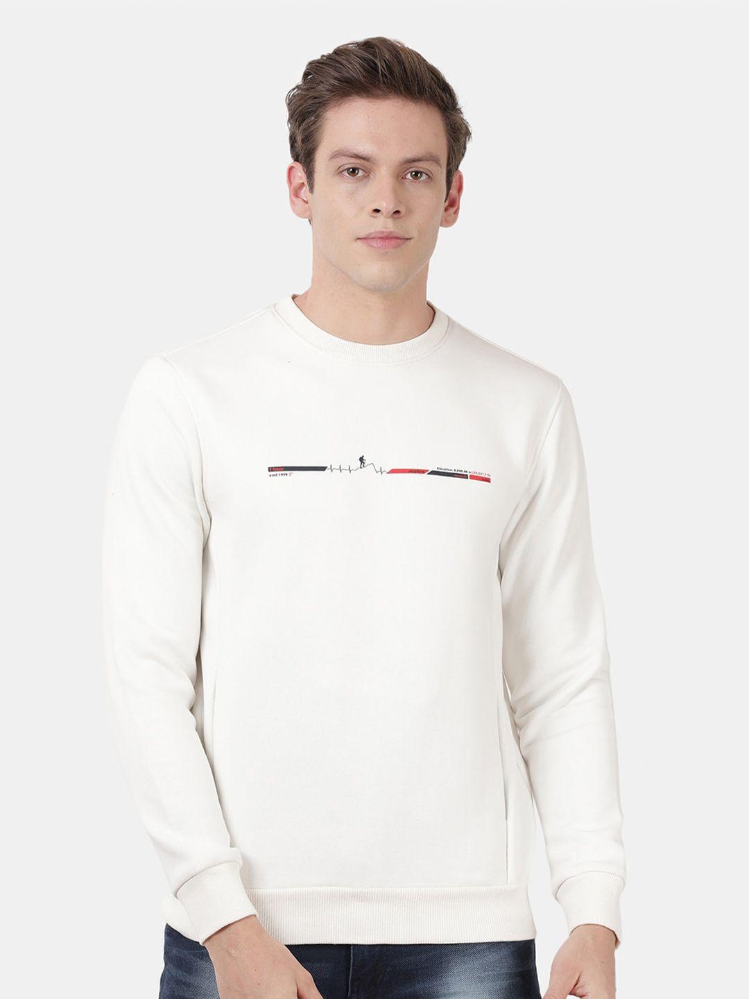 t-base graphic printed cotton sweatshirt