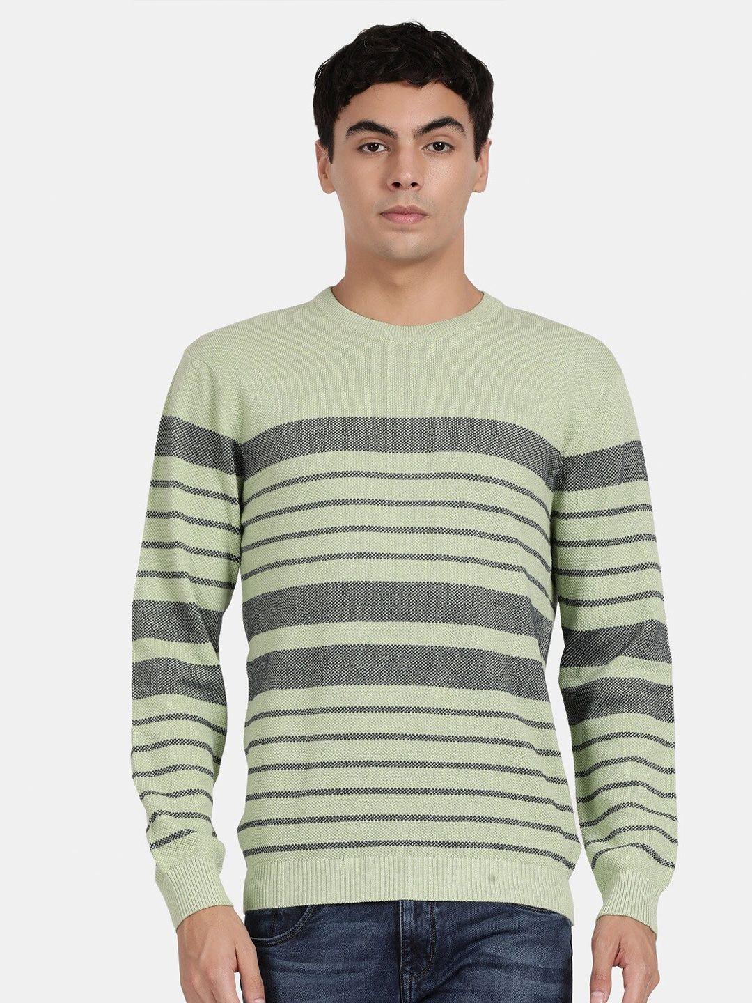 t-base men striped pullover cotton sweatshirt