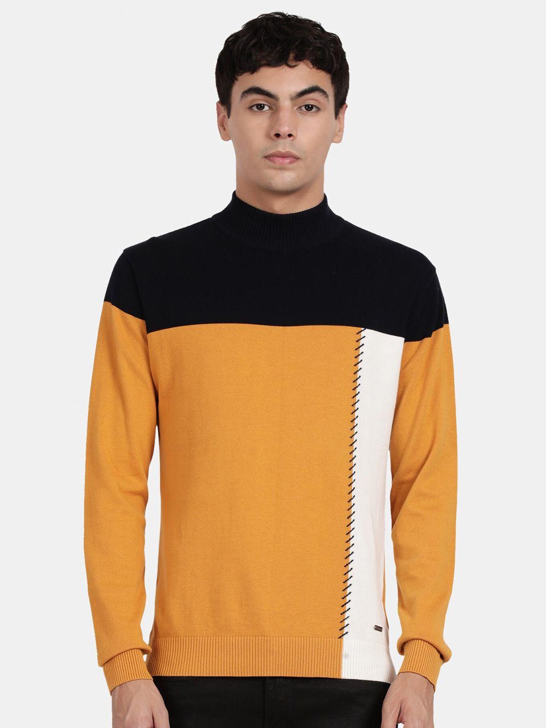 t-base colourblocked pullover cotton sweatshirt