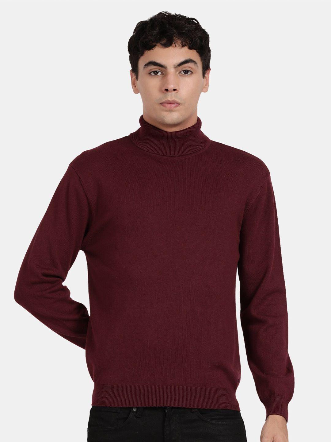 t-base men burgundy pullover