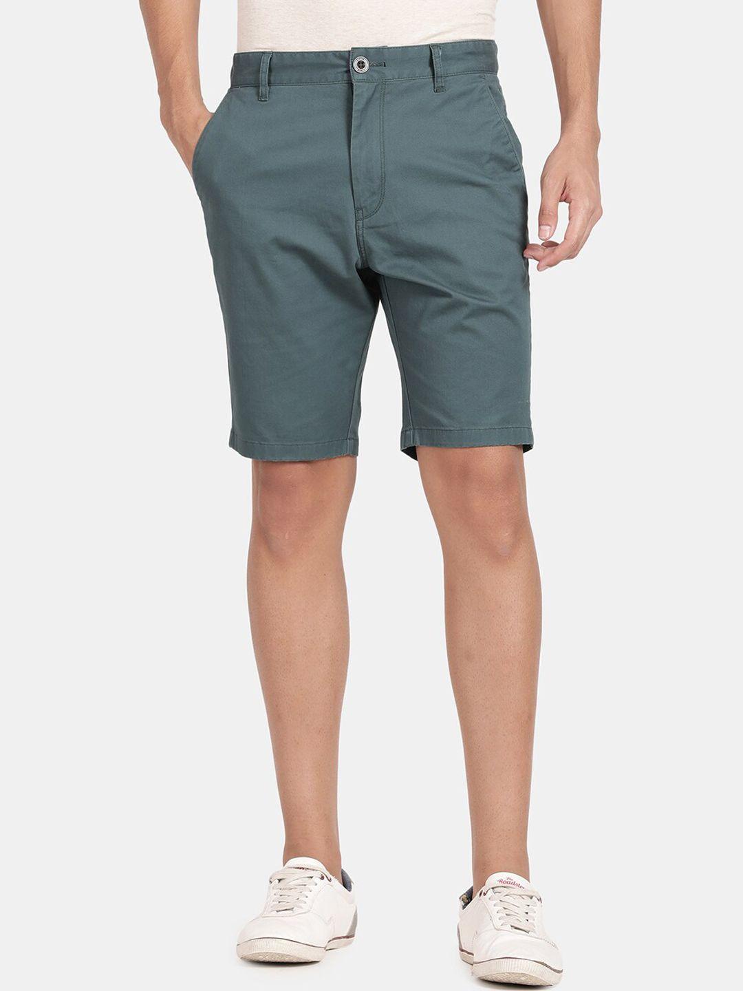 t-base men green shorts