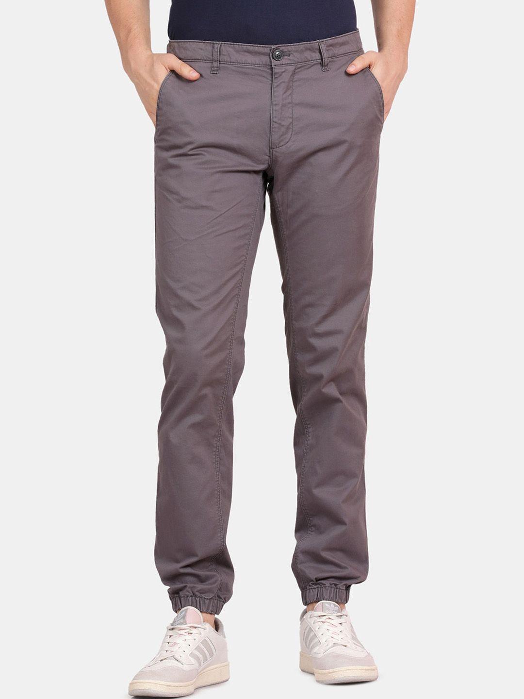 t-base men grey joggers trousers