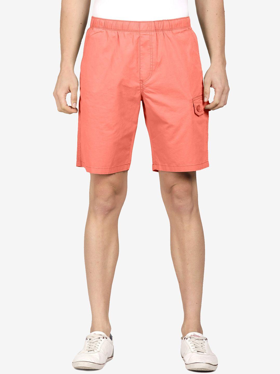 t-base men mid-rise cotton shorts