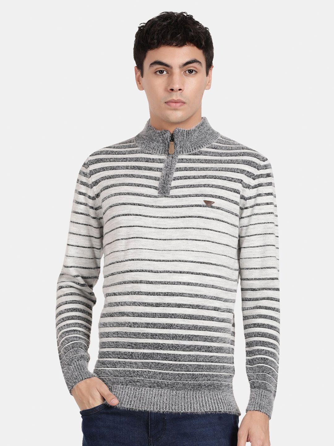 t-base men wool striped pullover
