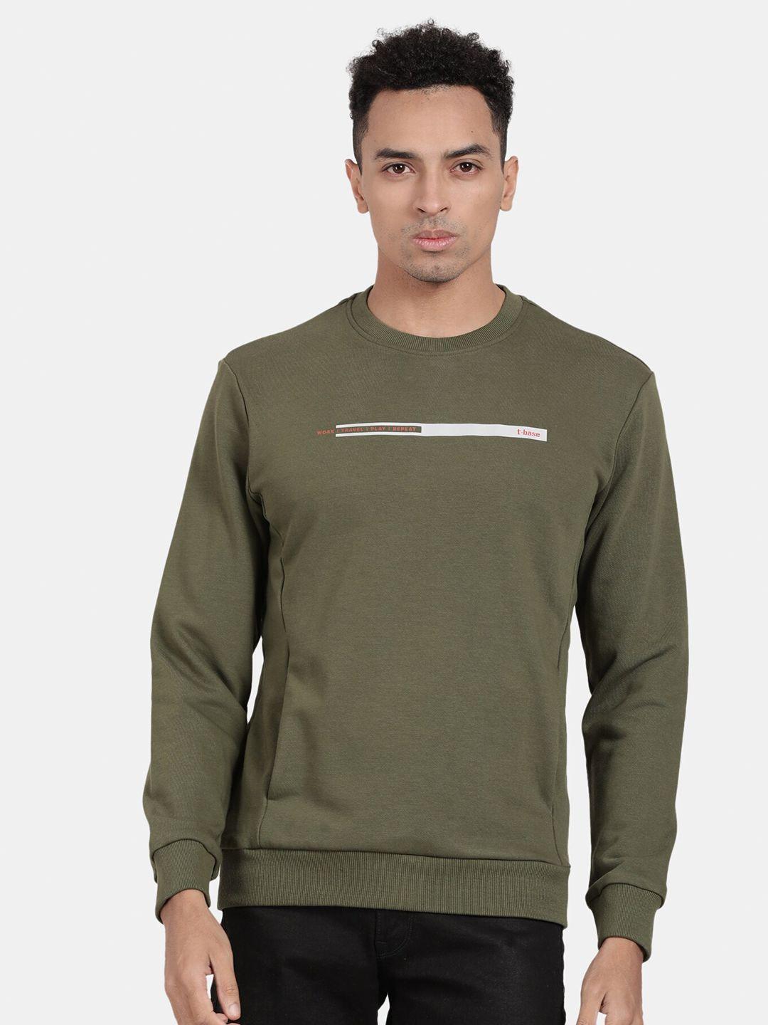 t-base round neck long sleeve sweatshirt