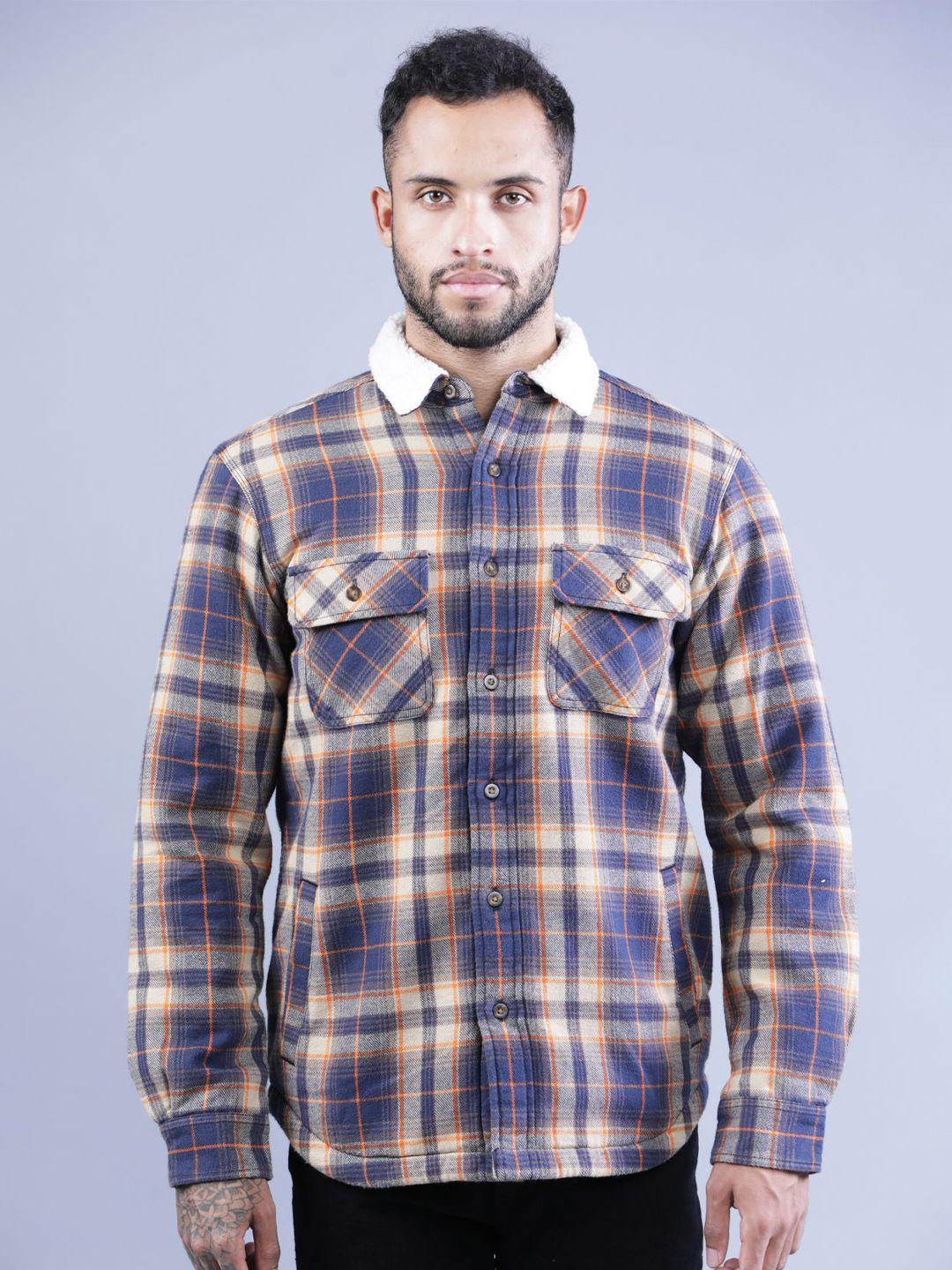 t-base shepherd checks checked cotton casual shirt