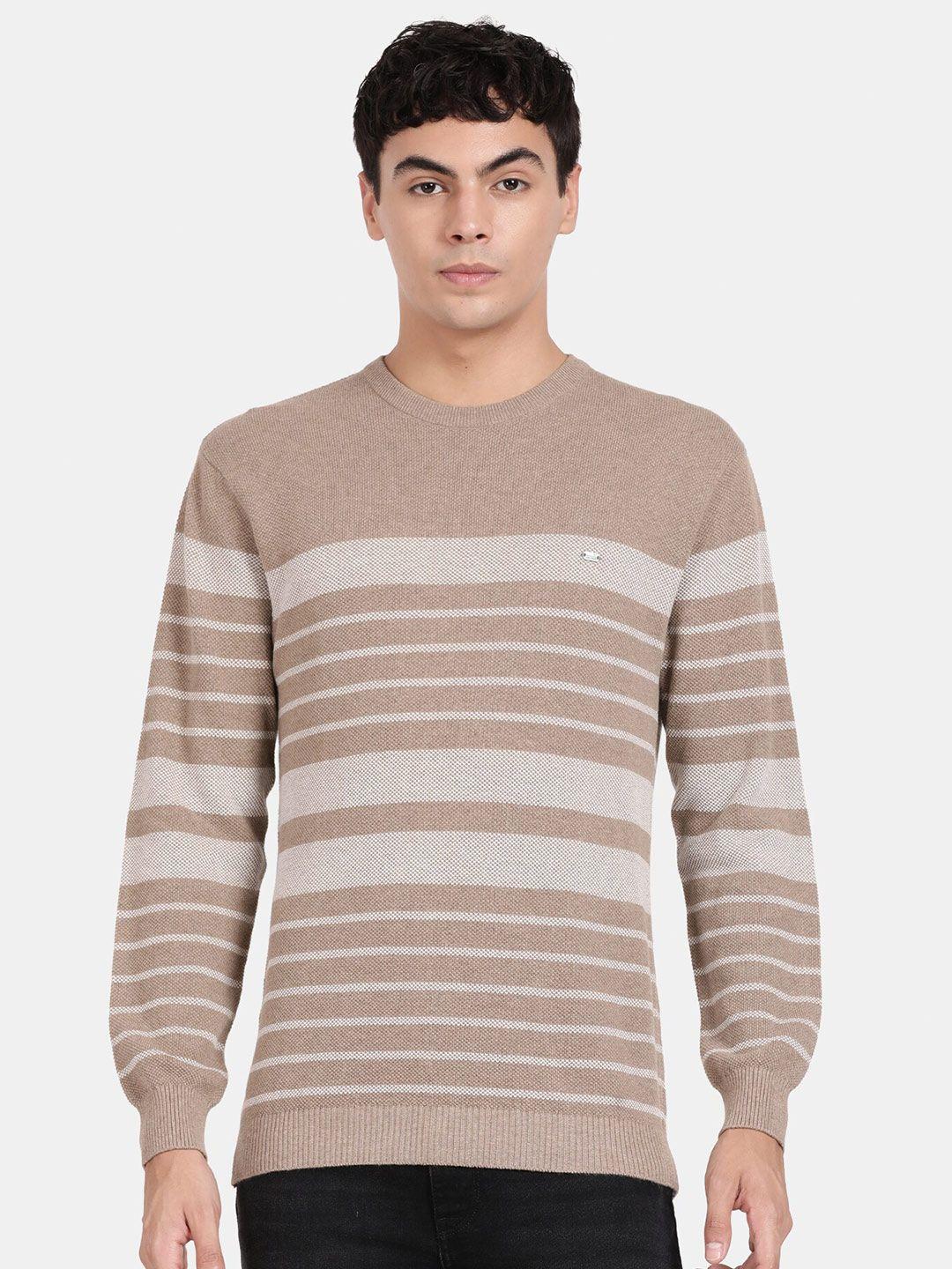 t-base striped cotton pullover sweatshirt
