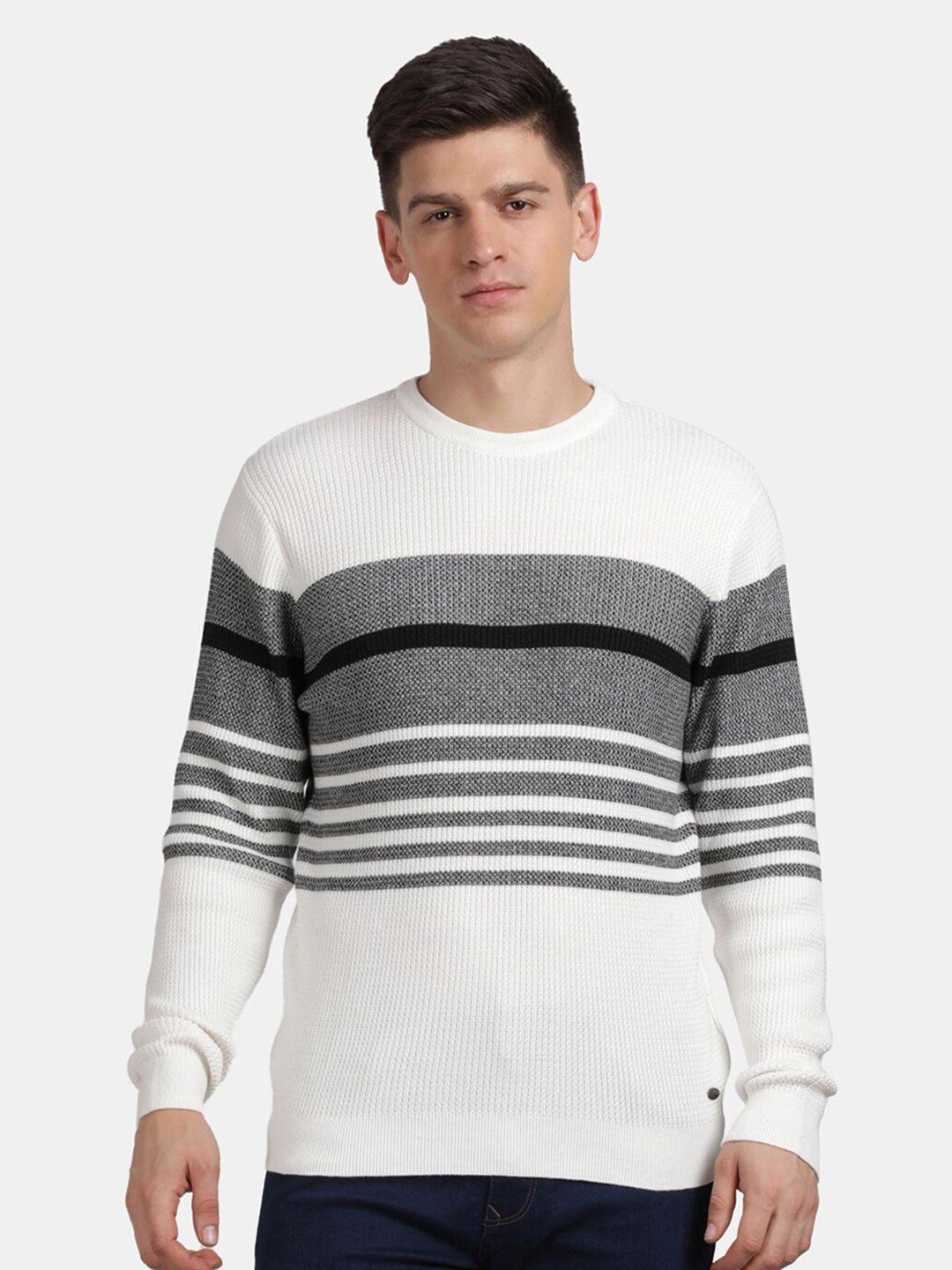 t-base striped cotton pullover