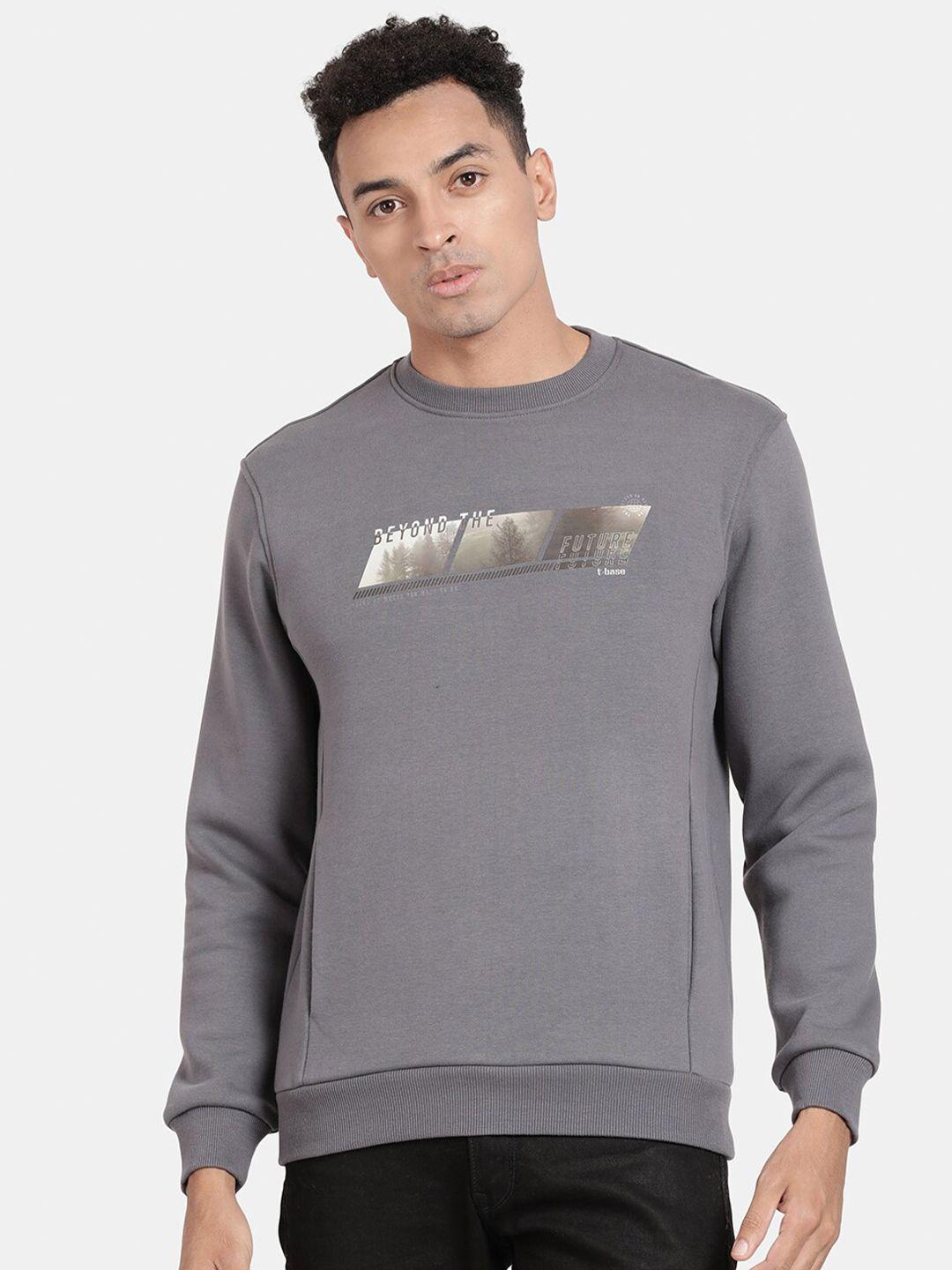 t-base typography printed sweatshirt