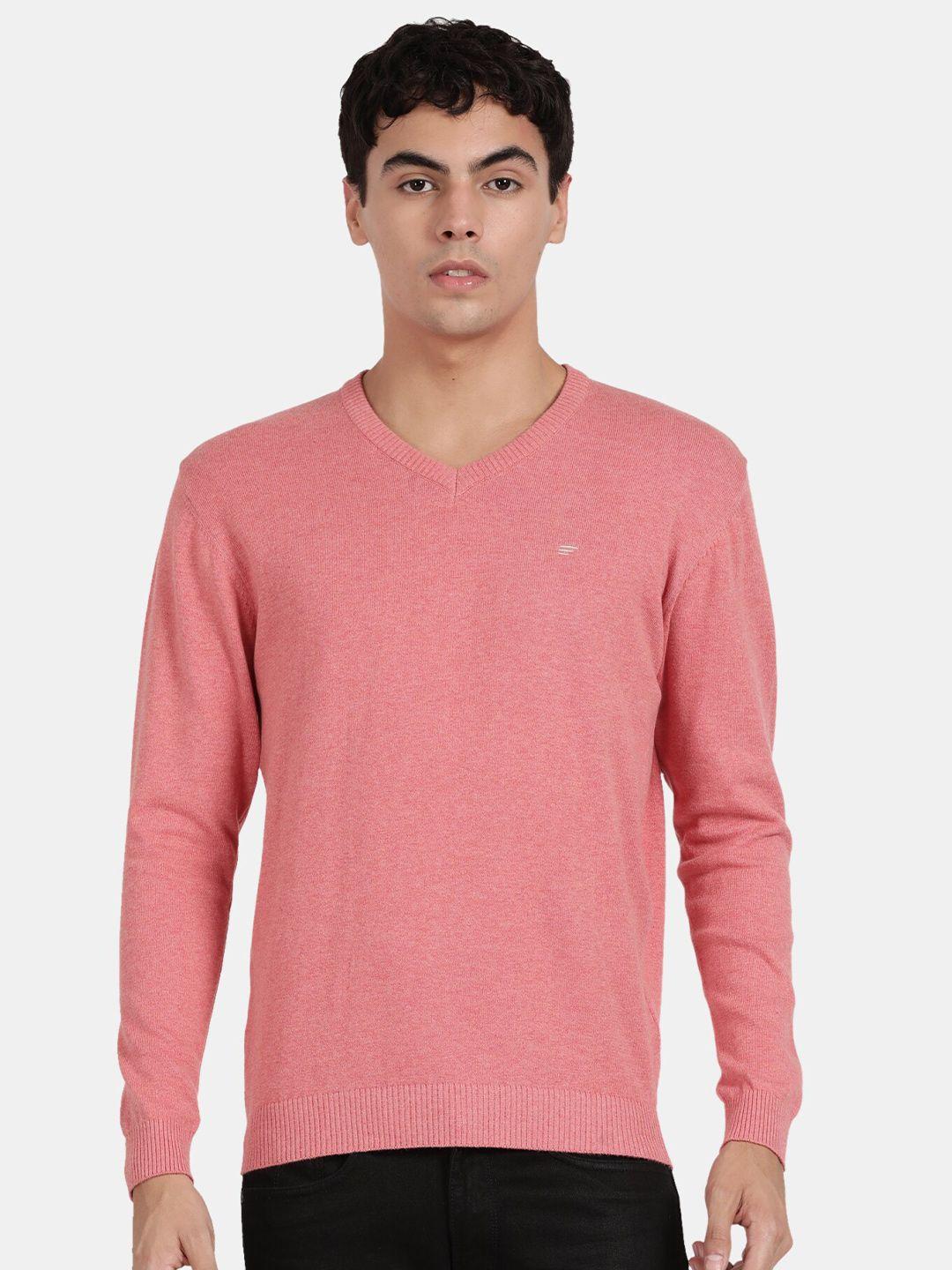 t-base v-neck cotton pullover sweatshirt