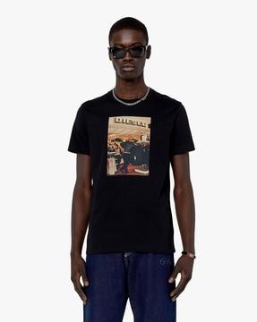 t-diegor-g8printed slim fit crew-neck t-shirt