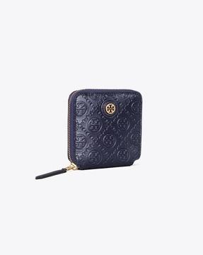 t monogram leather bi-fold wallet