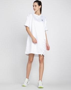 t-shirt dress with lace-styling