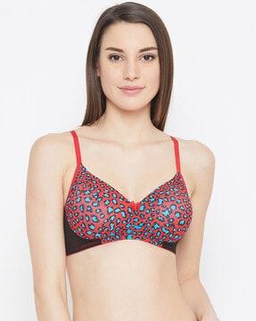 t-shirt bra with animal print