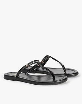 t-strap flat sandals