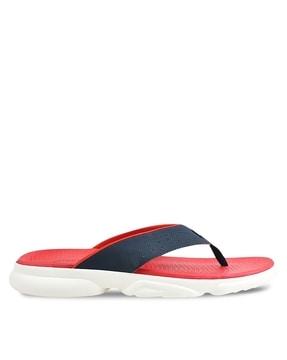 t-strap flip-flops with perforations